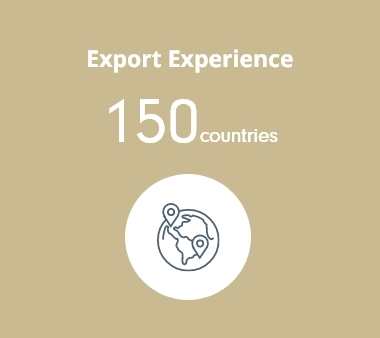 Export Experience: 150 countries